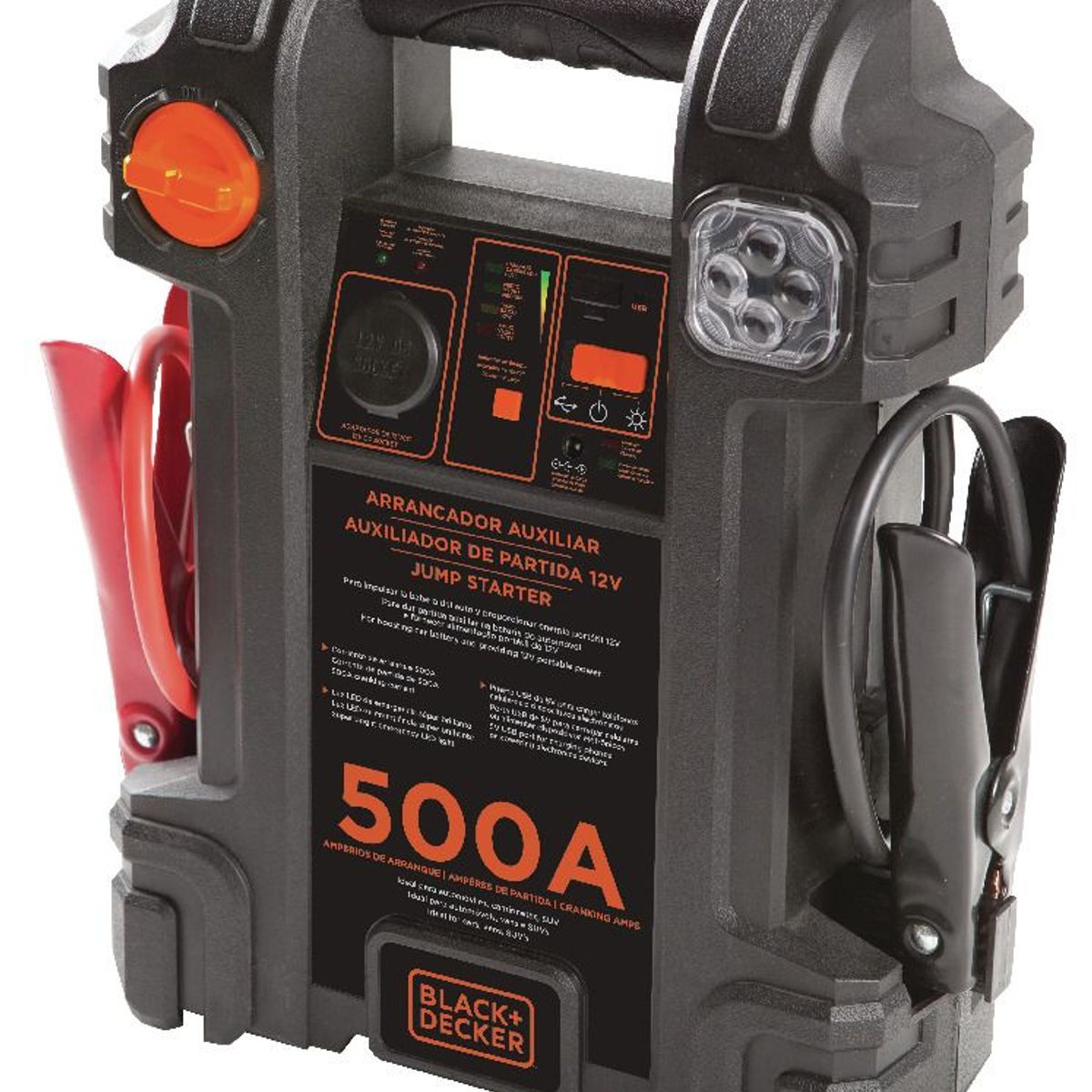 Arrancador e Auxiliar de Partida para Auto 12V 127V, marca BLACK DECKER - Foto Principal