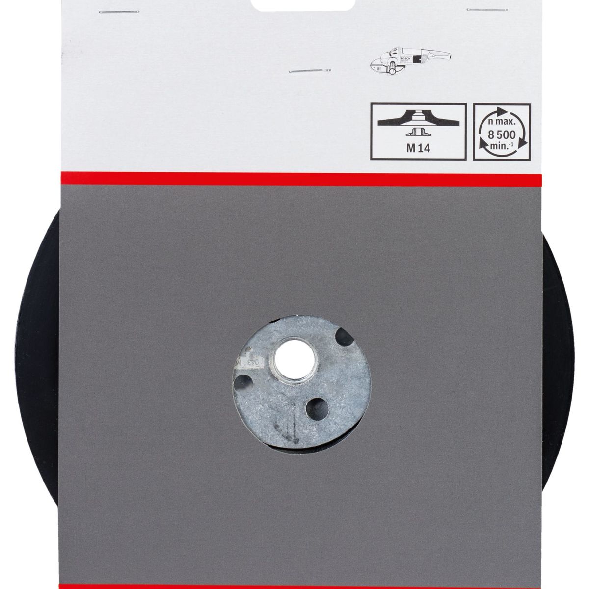 Prato de Borracha para Disco de Fibra com Porca M14 180mm 1 peça, marca Bosch - Foto Principal