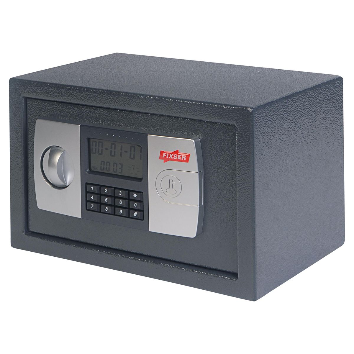 Cofre Digital com Visor Lcd Cd200 Cinza 31x20x20cm, marca Fixser - Foto Principal