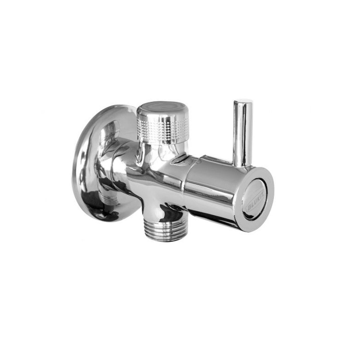 Registro Ducha Higiênica 1/4 Volta Cromado 1/2" 40Mca Com Canopla, marca Blukit - Foto Principal