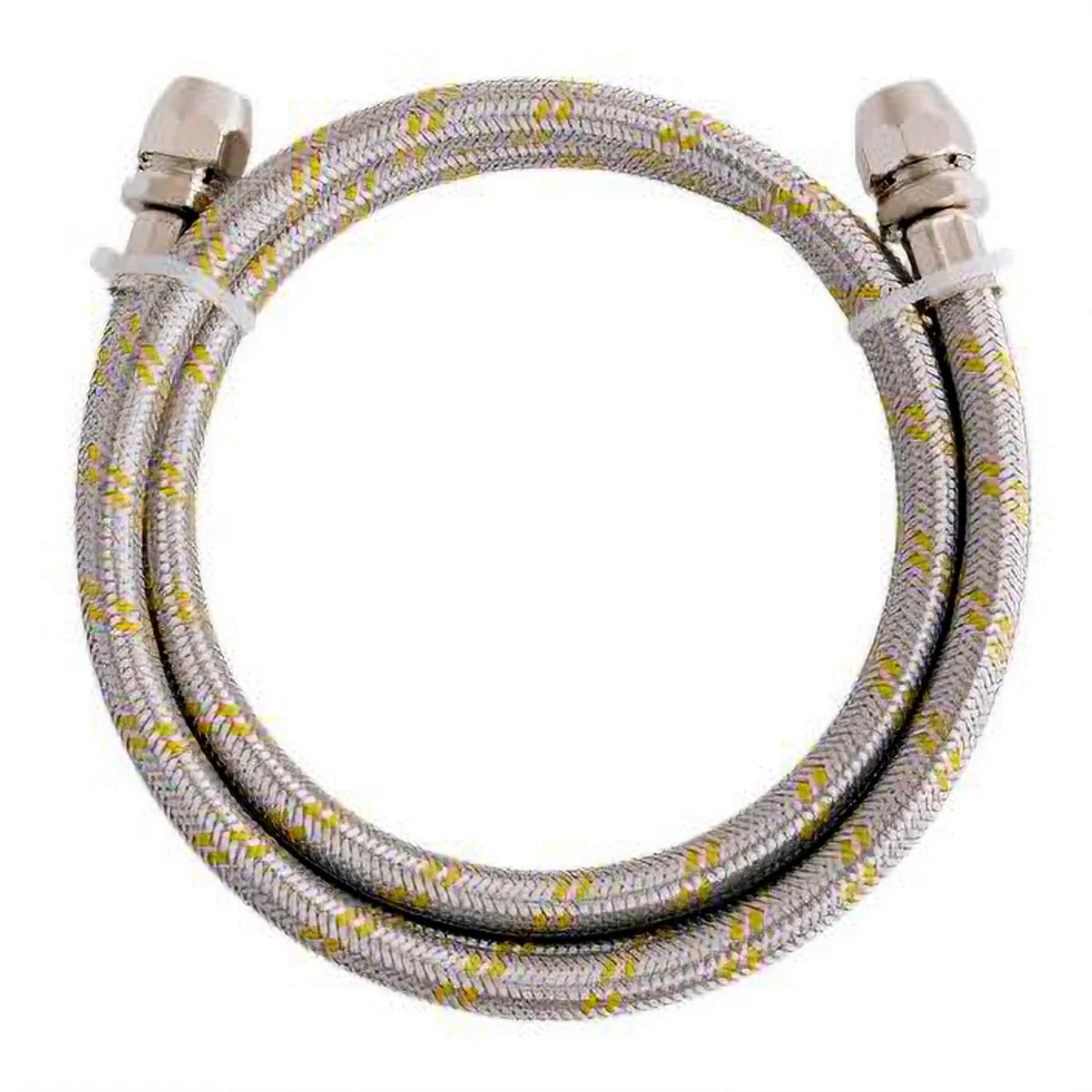 Ligação Flexível Inox Para Gás Com 1,5M Adaptador Fxf Fêmea Fêmea 3/8, marca Blukit - Foto Principal