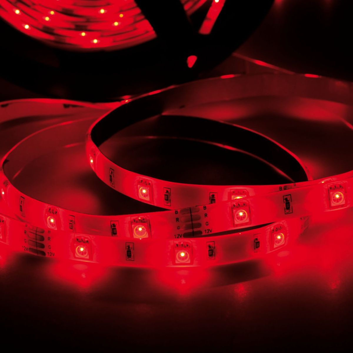 Fita de LED 5m Luz Vermelha 2,5W 30 Lâmpadas e Transformador, marca Taschibra - Foto Principal