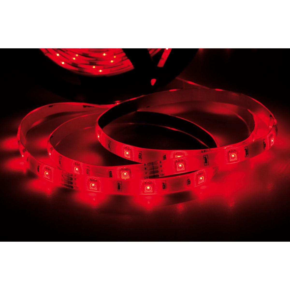 Fita de LED 5m Luz Vermelha 2,5W 30 Lâmpadas e Transformador, marca Taschibra - Foto Principal