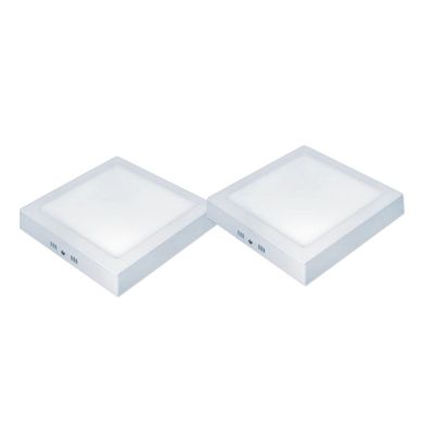 Kit com 2 Painis Sobrepor Quadrado de Led Lux 24W 3000K