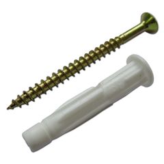 Bucha M.U.Drywall Par Ch Nylon Pt 40 Peças Bloco Oco 8mm