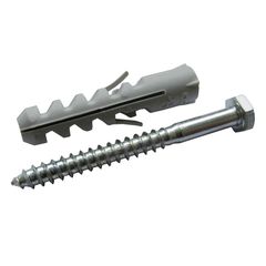 Parafuso Sextavados com Bucha Nylon Pt20Pcs 1/4x60-10mm
