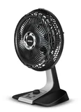 Ventilador de Mesa 30cm 6pás Silence Force VF30, Preto e Prata, 220V