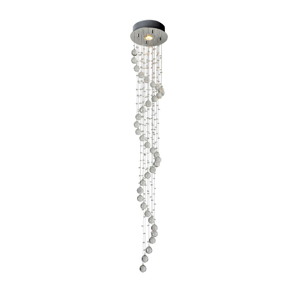 Lustre Spirale 1 Lâmpada 50W Bivolt Cristal Transparente, marca H.Imports - Foto Principal