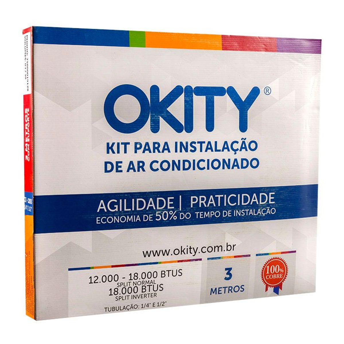 Kit para Ar Condicionado com Suporte 12.000  BTUs, marca Okity - Foto 2