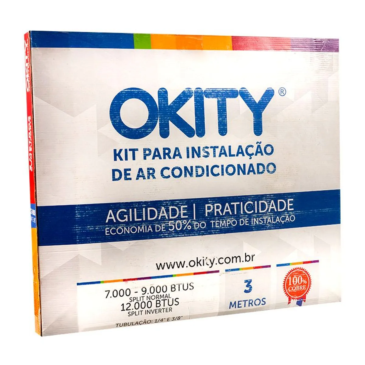 Kit para Ar Condicionado com Suporte 7.000 - 9.000  BTUs, marca Okity - Foto 2