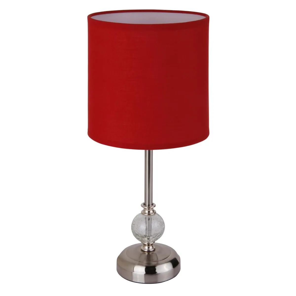 Luminária de Mesa Tecido Vermelha Just Home Collection, marca Just Home Collection - Foto Principal