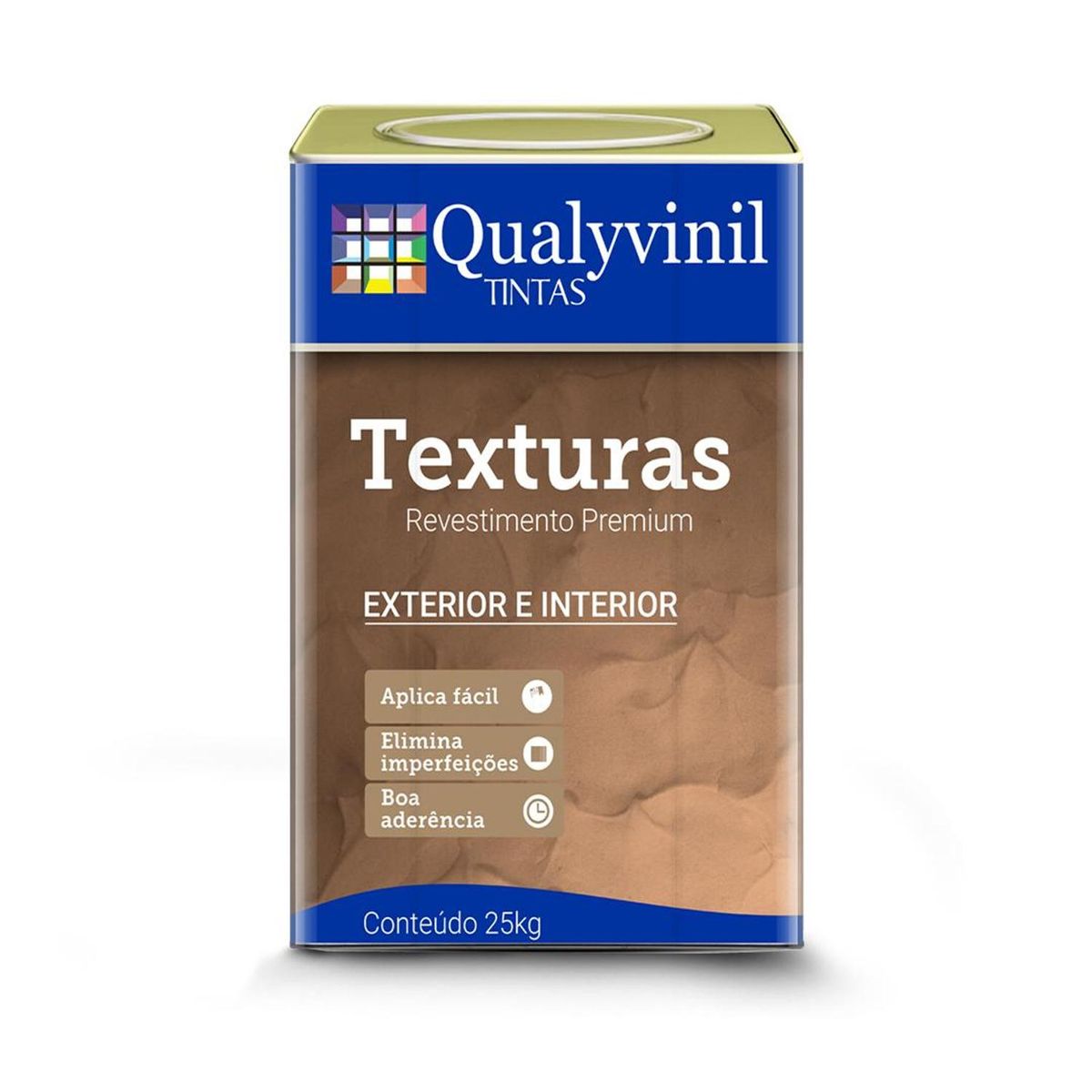 Qualycril Textura Acrílica, Branco, 14L, marca Qualyvinil - Foto Principal