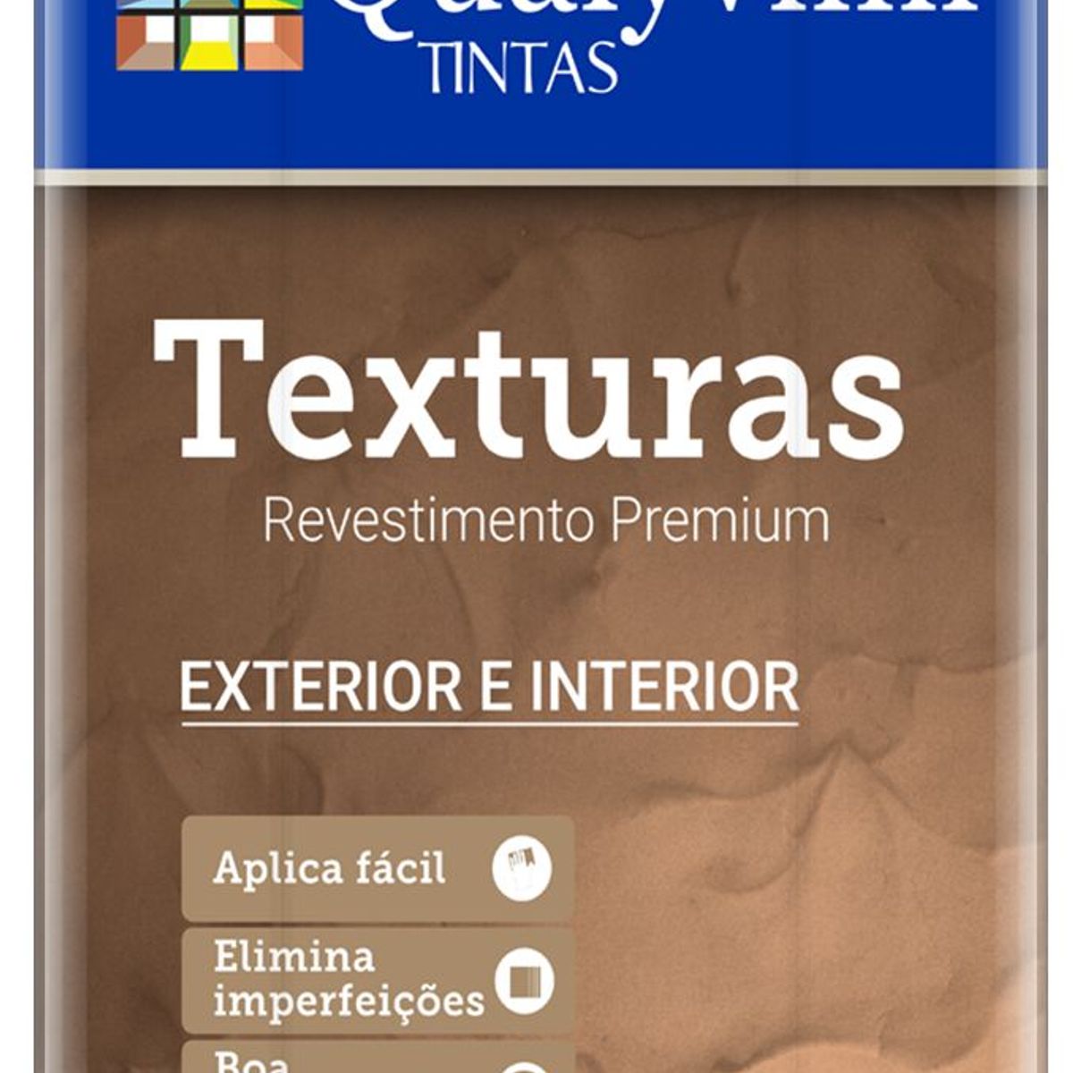 Qualycril Textura Acrílica, Branco, 14L, marca Qualyvinil - Foto 2