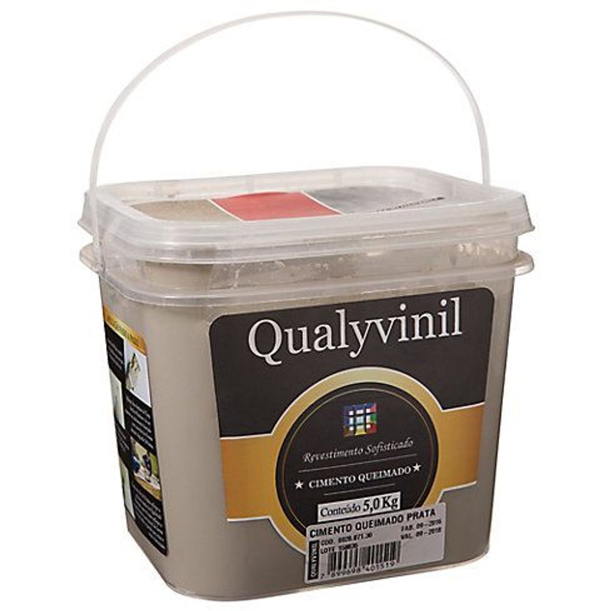 Revestimento Sofisticado Efeito Cimento Queimado 5kg Nero, marca Qualyvinil - Foto 2