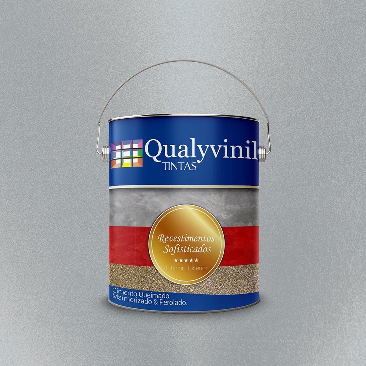 Revestimento Sofisticado Efeito Perolado 5kg Nero, marca Qualyvinil - Foto Principal