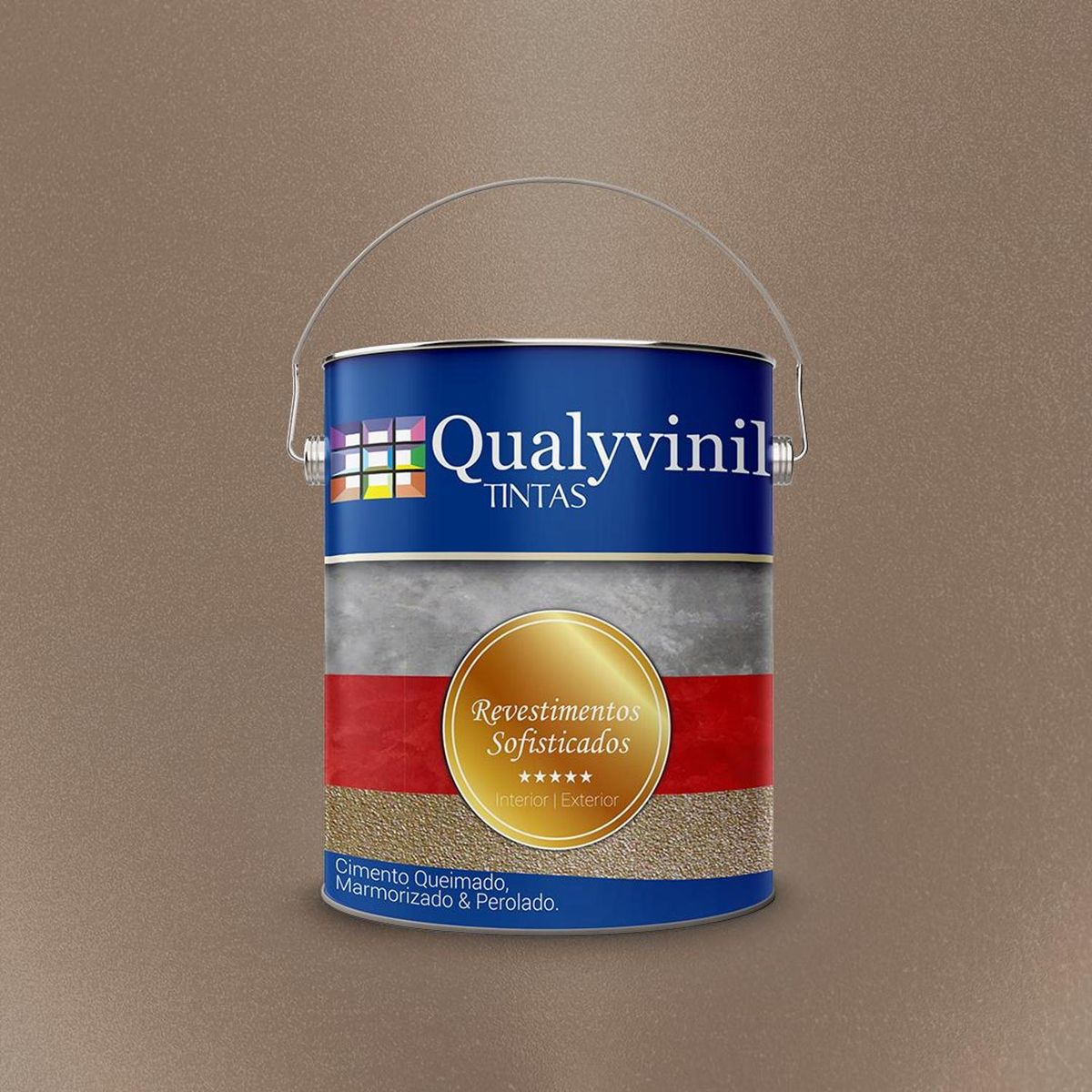 Revestimento Sofisticado Efeito Perolado 5kg Pérola, marca Qualyvinil - Foto Principal