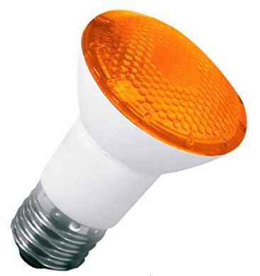 Lmpada LED PAR20 Luz mbar e Branca 6W IP65 Bivolt 