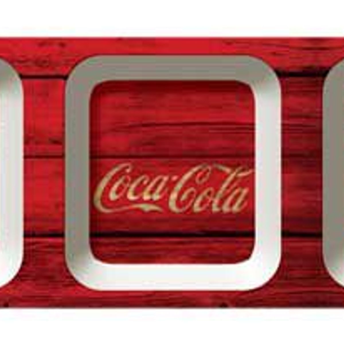 Petisqueira Coca Cola Melamine Ret Wood Style Vermelho, marca Urban - Foto Principal