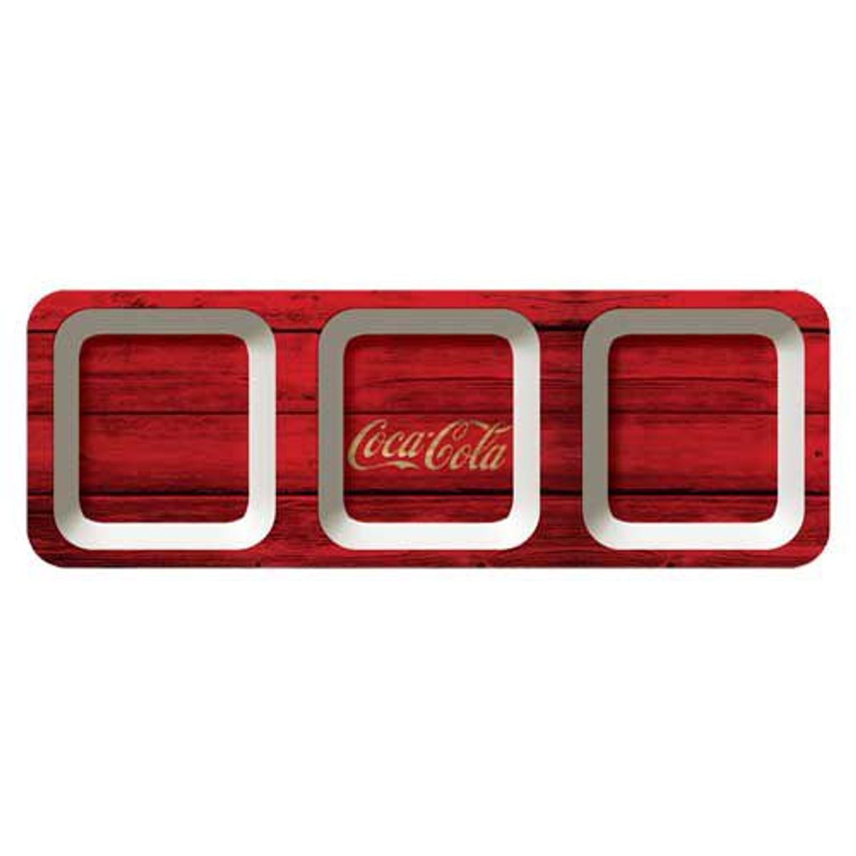 Petisqueira Coca Cola Melamine Ret Wood Style Vermelho, marca Urban - Foto Principal