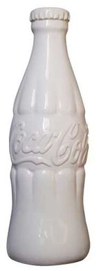 Cofre de Cermica Coca-Cola Contour 3D Branco