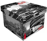 Caixa Desmontável Coca Cola Landscape World, Branco Preto 40.5 x 30.5 x 17cm