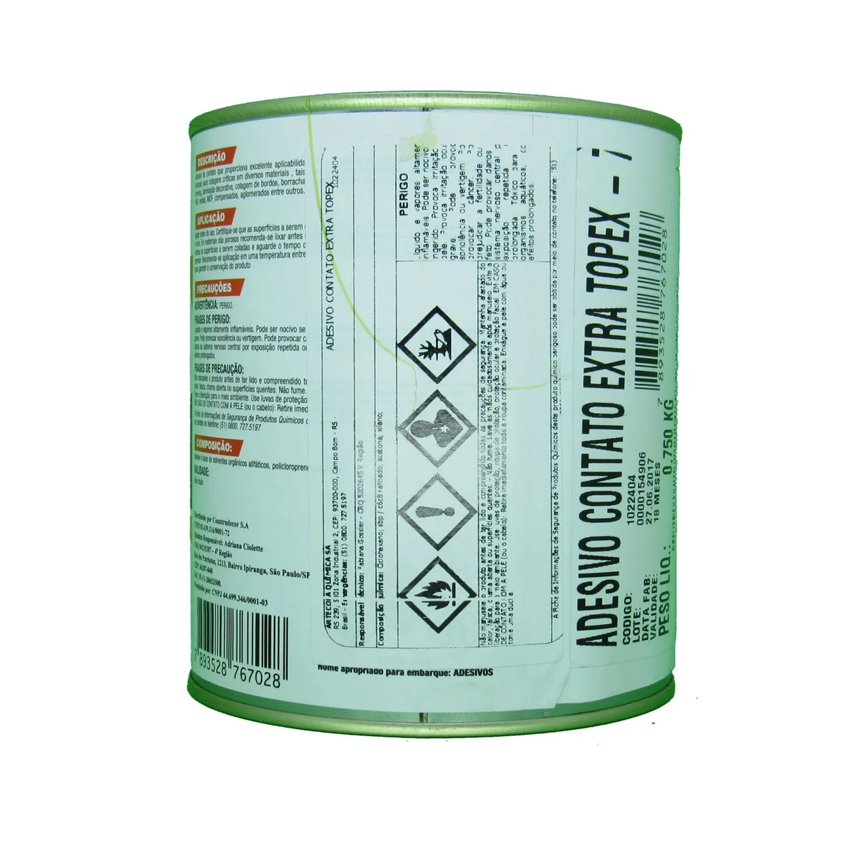 Adesivo de Contato Extra Topex Ambar 750g, marca Artecola - Foto 2