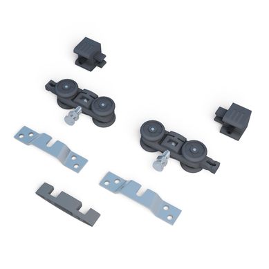 Kit Dn50 Sobreposto Madeira/Alumnio Com Trilho, Preto, 2M