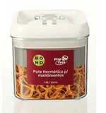 Pote Acrílico Quad, Transparente 1L