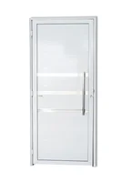 Porta Lambri e Friso Alumínio Branco Direita 210x90x4,6cm Super 25