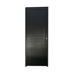 Porta Lambri Puxador Alumínio Preto Direita 210x100x4,6cm Super 25
