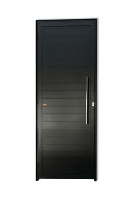 Porta Lambri Puxador Alumnio Preto Esquerda 210x100x4,6cm Super 25