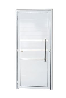 Porta Lambri e Friso Alumnio Branco Direita 210x100x4,6cm Super 25