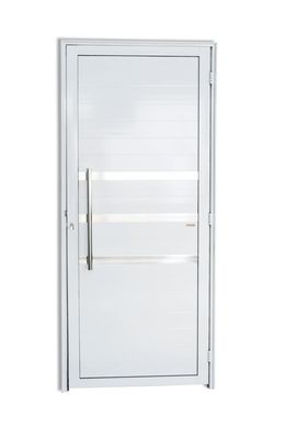 Porta Lambri e Friso Alumnio Branco Esquerda 210x100x4,6cm Super 25