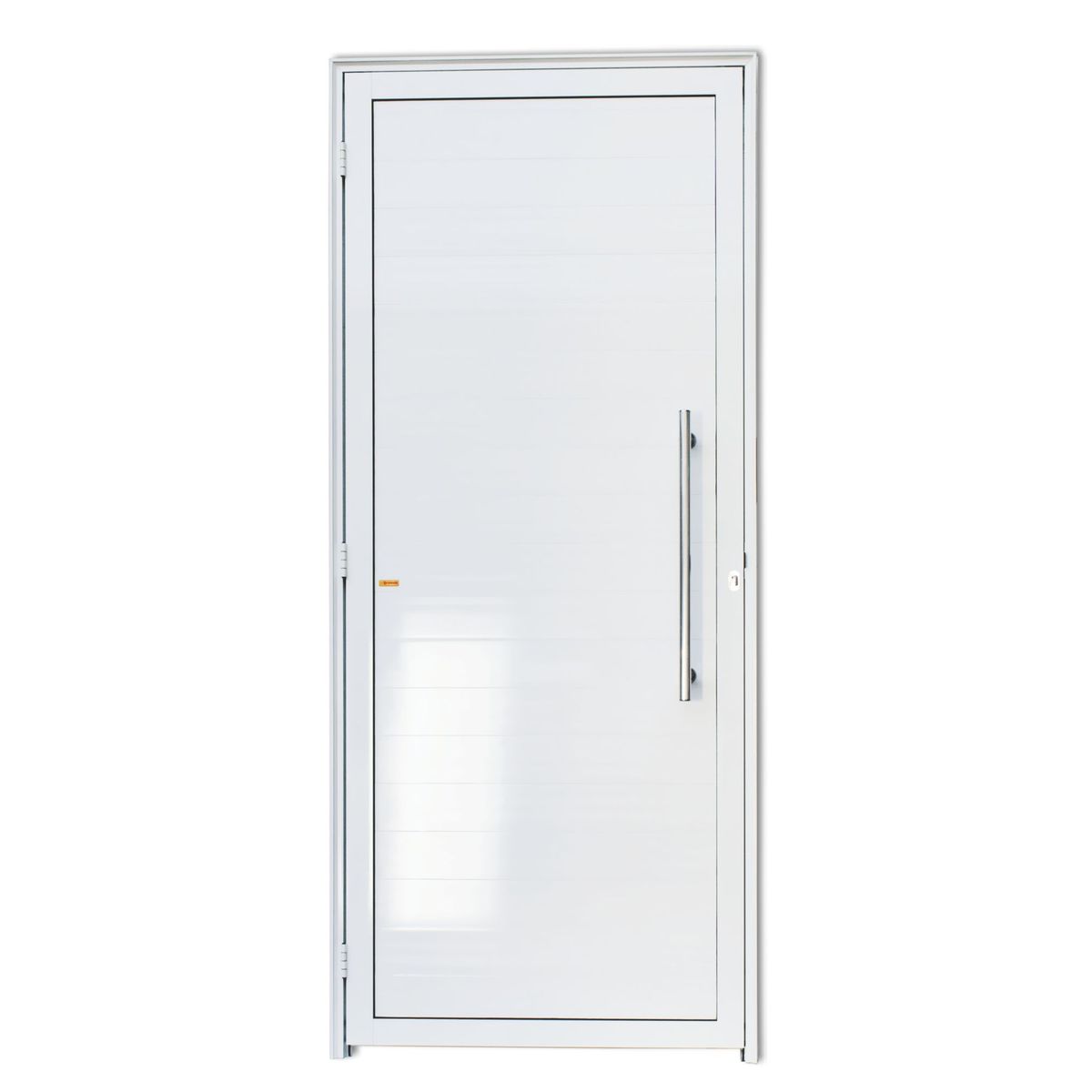 Porta Lambri Puxador Alumínio Branco Direita 210x80x4,6cm Super 25, marca Brimak - Foto Principal