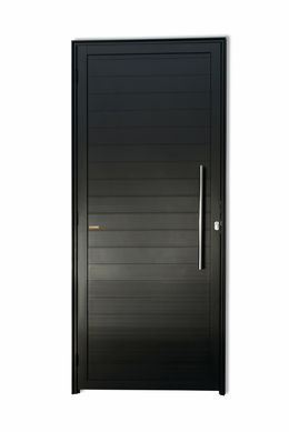 Porta Lambri Puxador Alumnio Preto Direita 210x80x4,6cm Super 25