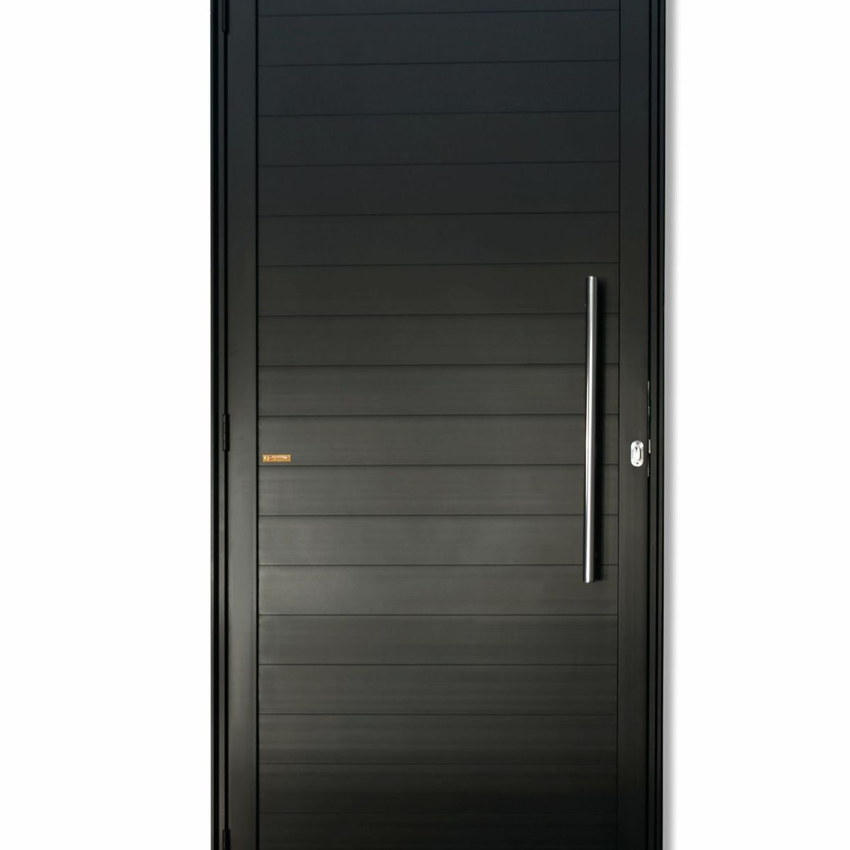 Porta Lambri Puxador Alumínio Preto Direita 210x80x4,6cm Super 25, marca Brimak - Foto Principal