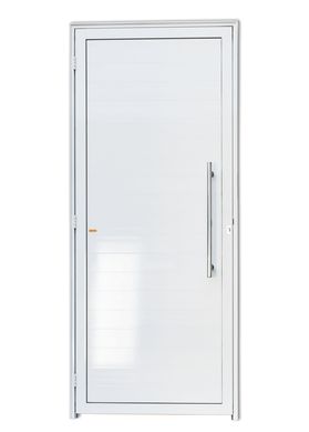 Porta Lambri Puxador Alumnio Branco Direita 210x90x4,6cm Super 25