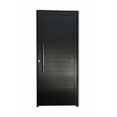 Porta Lambri Puxador Alumínio Preto Esquerda 210x90x4,6cm Super 25