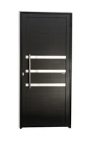 Porta Lambri e Friso Alumínio Preto Esquerda 210x100x4,6cm Super 25