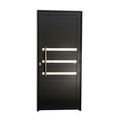 Porta Lambri e Friso Alumínio Preto Esquerda 210x100x4,6cm Super 25