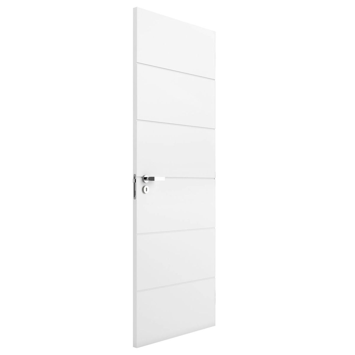 Folha de Porta Frisada Madeira Solida MDP Branco UV Acabado 210x70x3,5cm Bella, marca Vert - Foto Principal