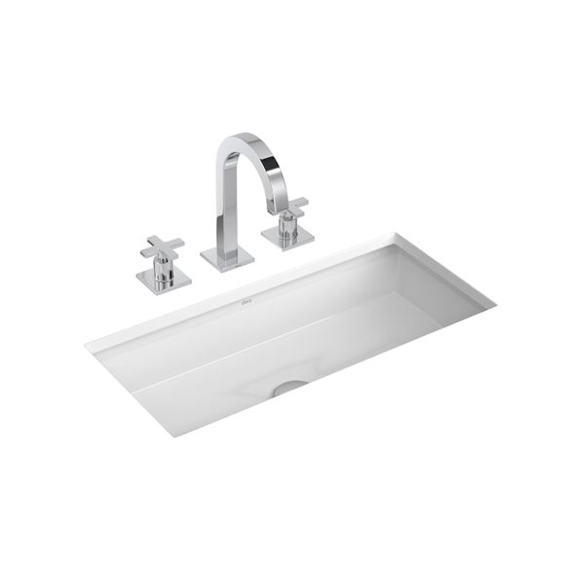 Cuba de Embutir Retangular L1071 Branca 59x30cm Deca, marca Deca Duratex - Foto Principal