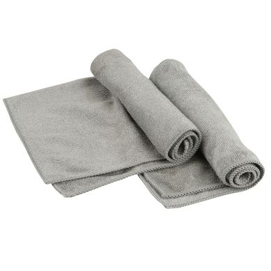 Kit de 2 Panos em Microfibra 35x35cm Cinza