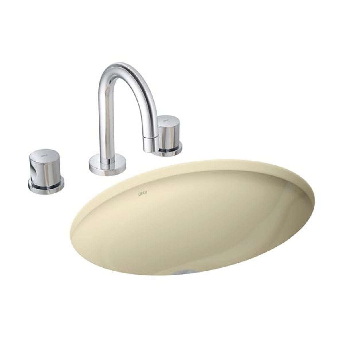 Cuba de Embutir Oval Creme, marca Deca - Foto Principal