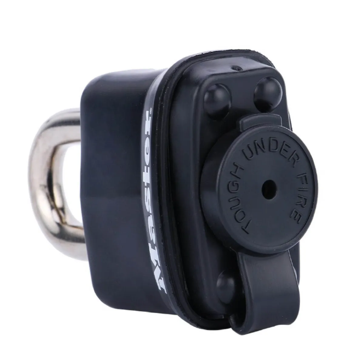 Cadeado Aço Lâminado 40mm Preto com Prata Masterlock, marca Masterlock - Foto 2