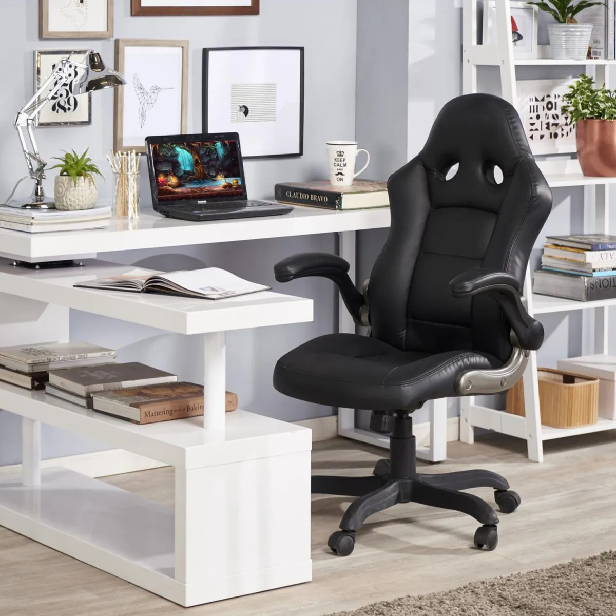 Cadeira Gamer Senna Preta Just Home Collection, marca Just Home Collection - Foto Principal