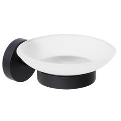 Saboneteira Tunes, Negro Cromado