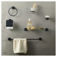 Saboneteira Tunes, Negro Cromado