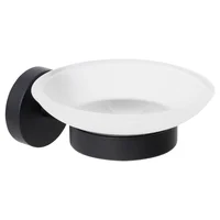 Saboneteira Tunes, Negro Cromado