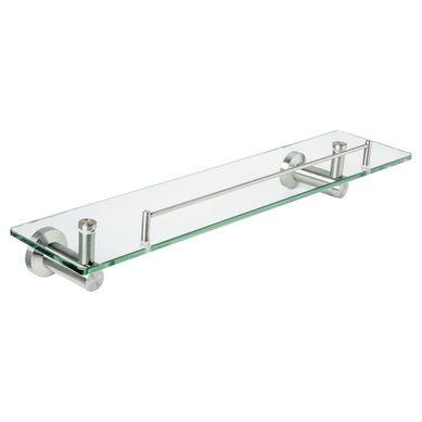 Prateleira de Vidro Rodas Inox